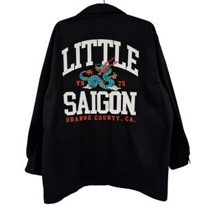 Fall and Rise Light Weight Black Cotton Little Saigon Jacket L